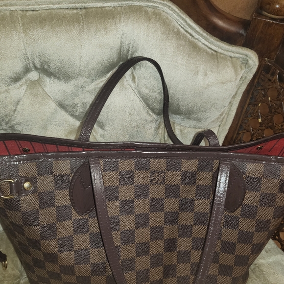 (SOLD)Authtnic Louis Vuitton Damier ebene neverful Pm - Picture 13 of 16